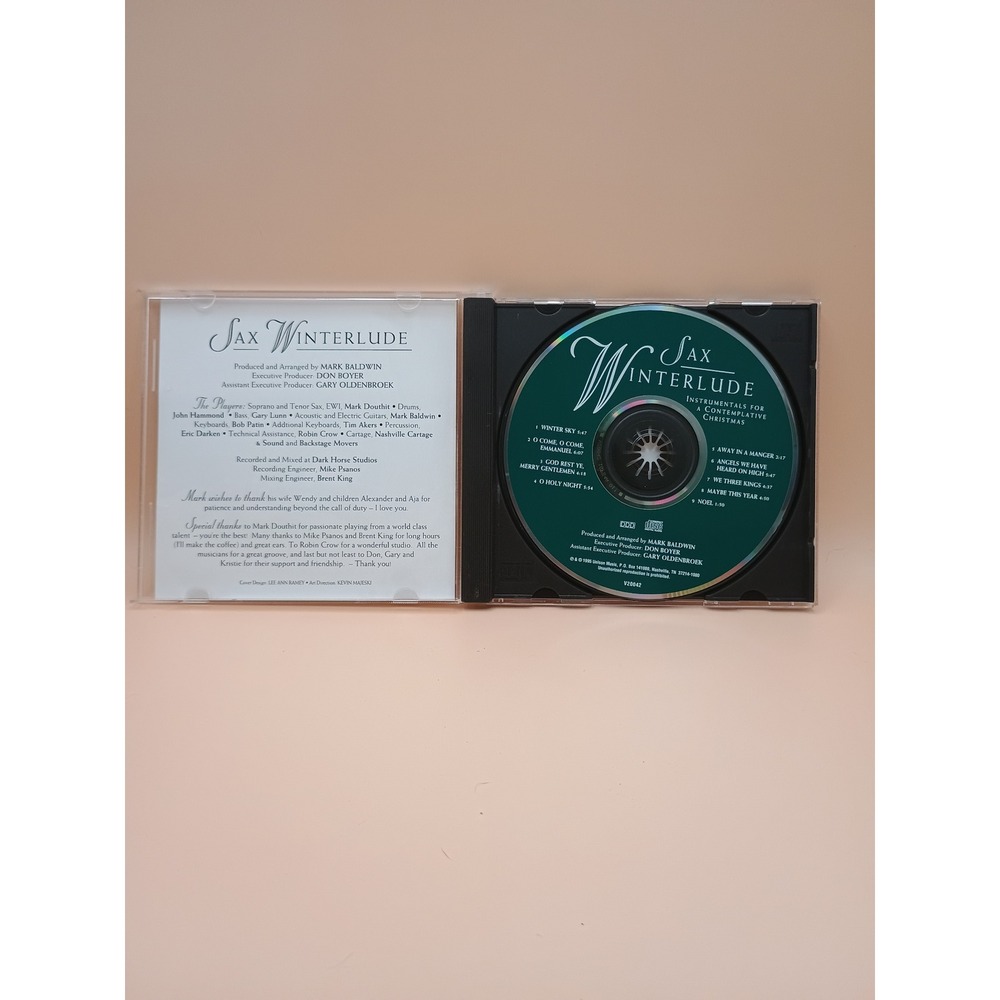 Sax Winterlude Instrumentals for a Contemplative Christmas CD Mark Baldwin 1995 - Picture 3 of 3